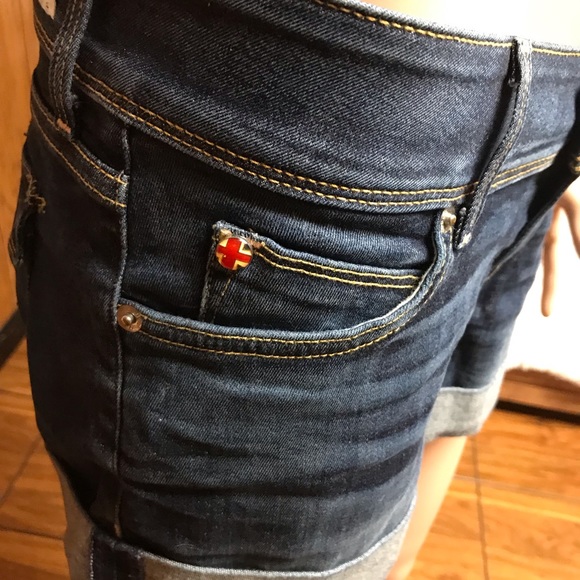 HUDSON Croxley Mid Thigh Short-Blue-Size 25 -Good Condition - Picture 8 of 16